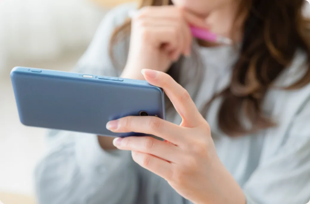 Student taking a practice test on a tablet