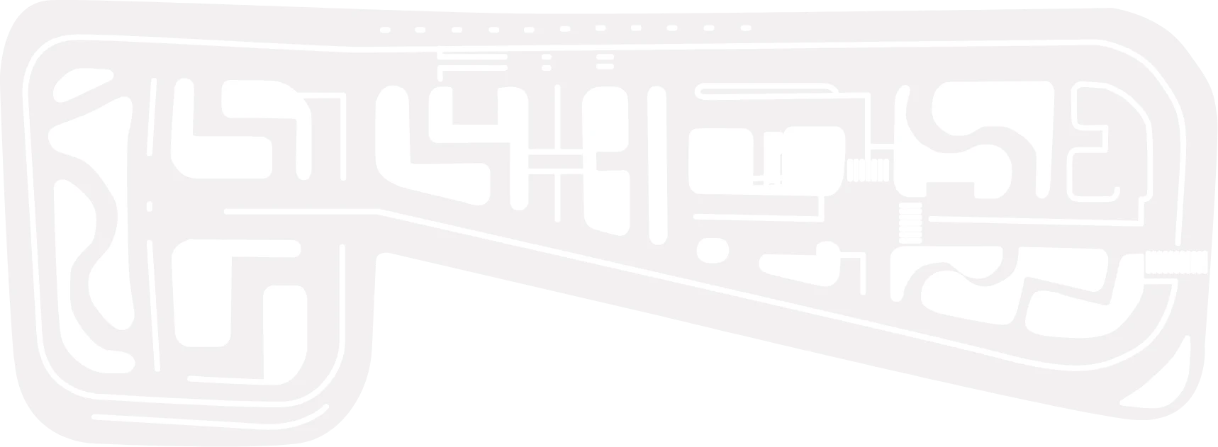 Overhead diagram of the driving course